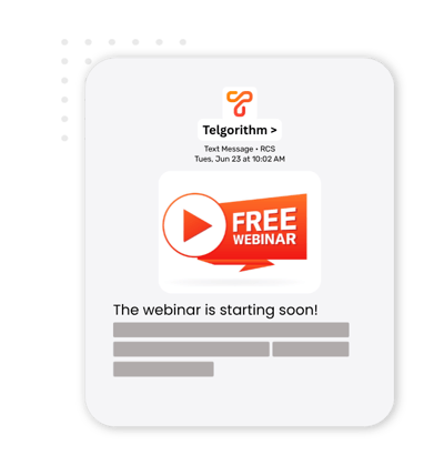 Webinar RCS Message Transparent Webinar RCS Message Transparent